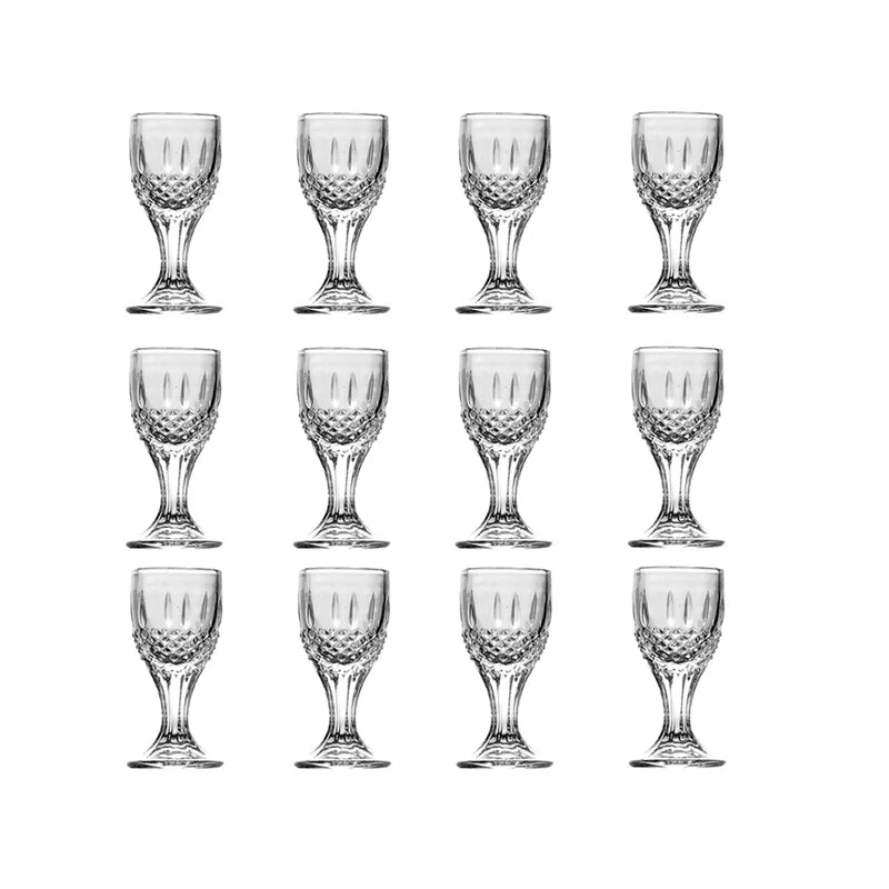 LVerres à spiritueux transparents de petite capacité