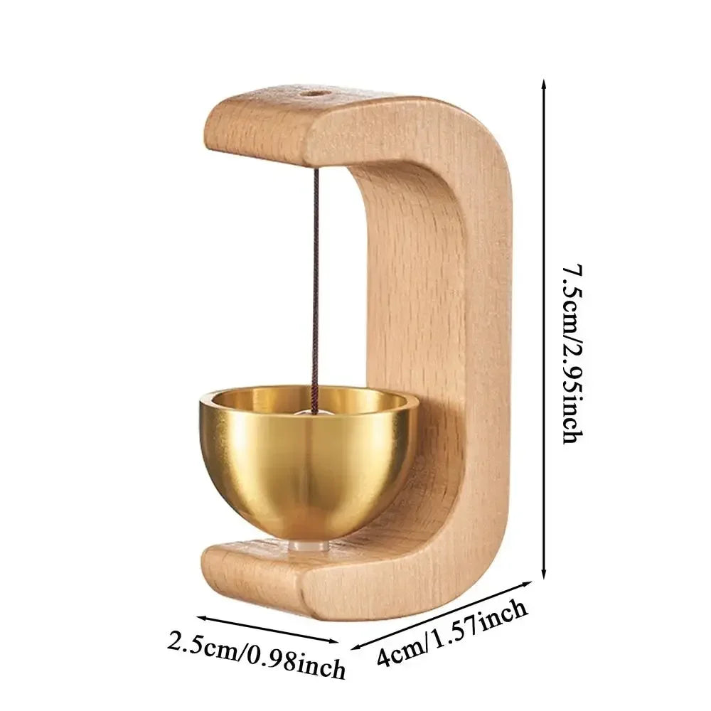 Carillon éolien magnétique sans fil pour porte en bois massif