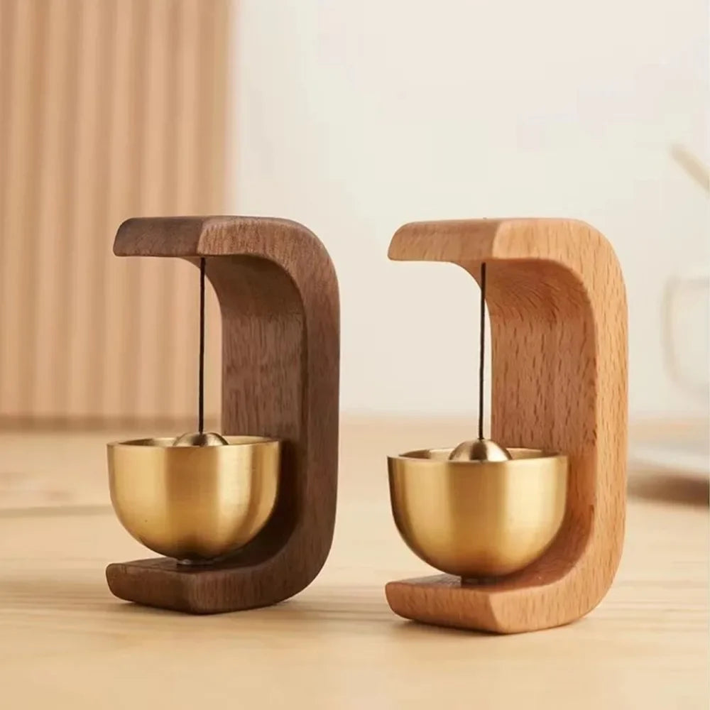 Carillon éolien magnétique sans fil pour porte en bois massif